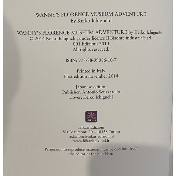 Rare HTF Keiko Ichiguchi Wanny’s Florence Museum Adventure Il Bisonte Manga - Picture 4 of 6